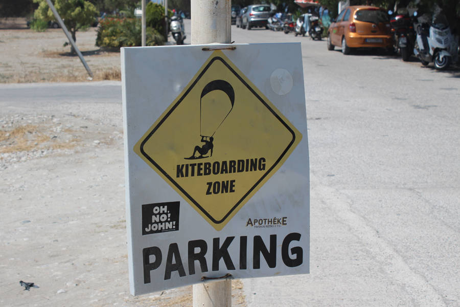 kitesurfers parking