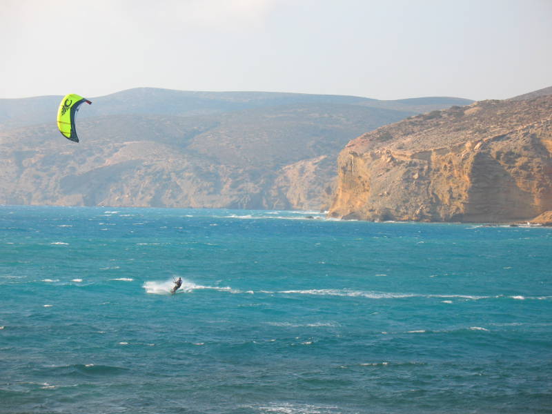 Prasonisi kitesurfing open sea